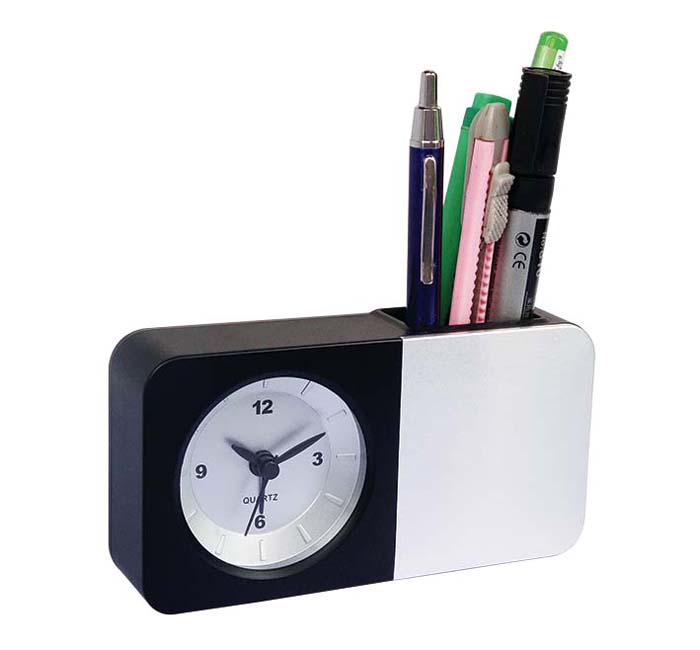 Alarm clock with penholder 29363