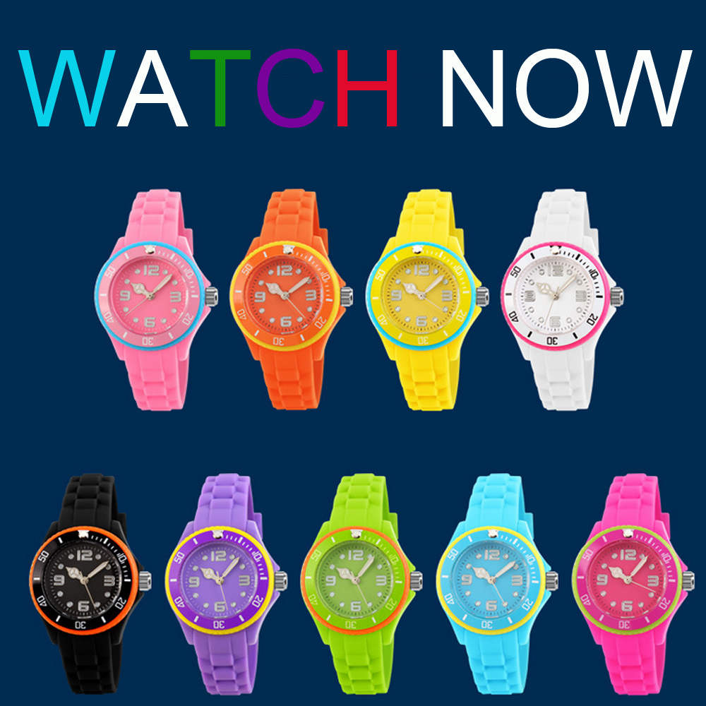 Silicone watch NT6330 color time watch me 
