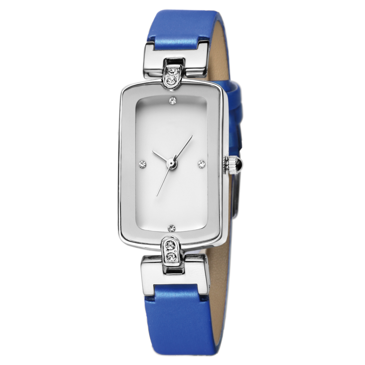 #2503 leather lady's watch with customized logo and colors  -blue