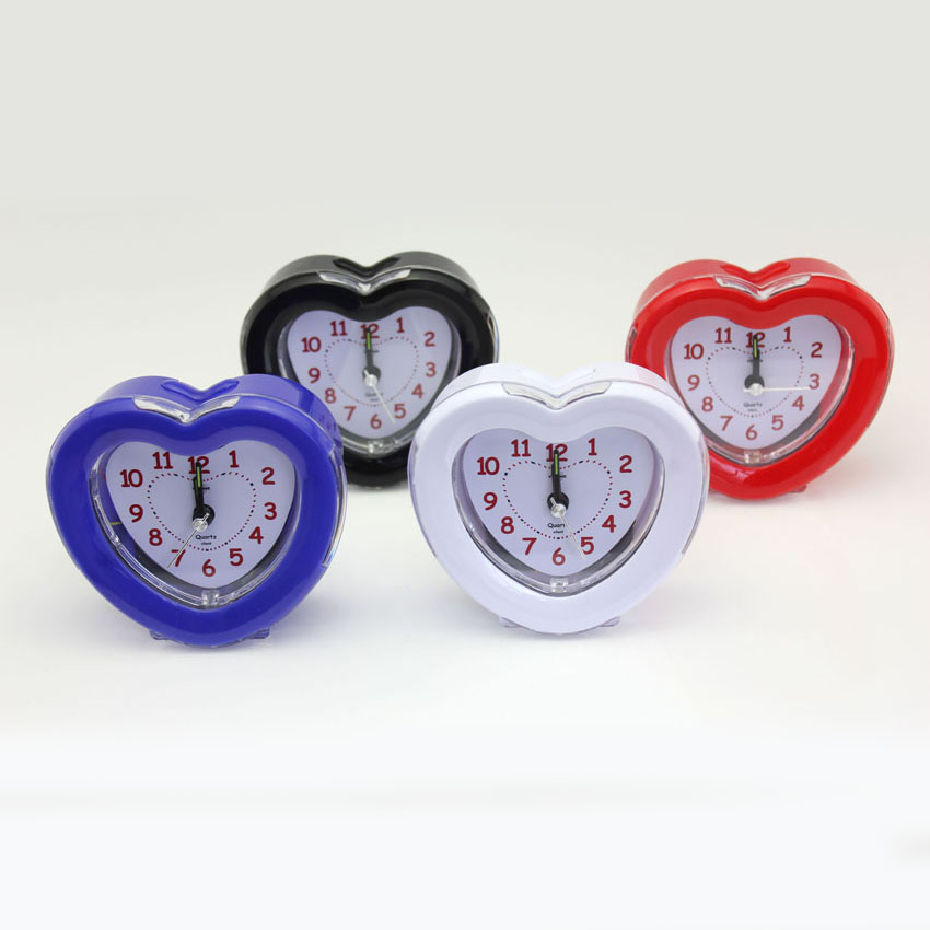 #2798 , Heart Shaped Alarm Clock for Table 