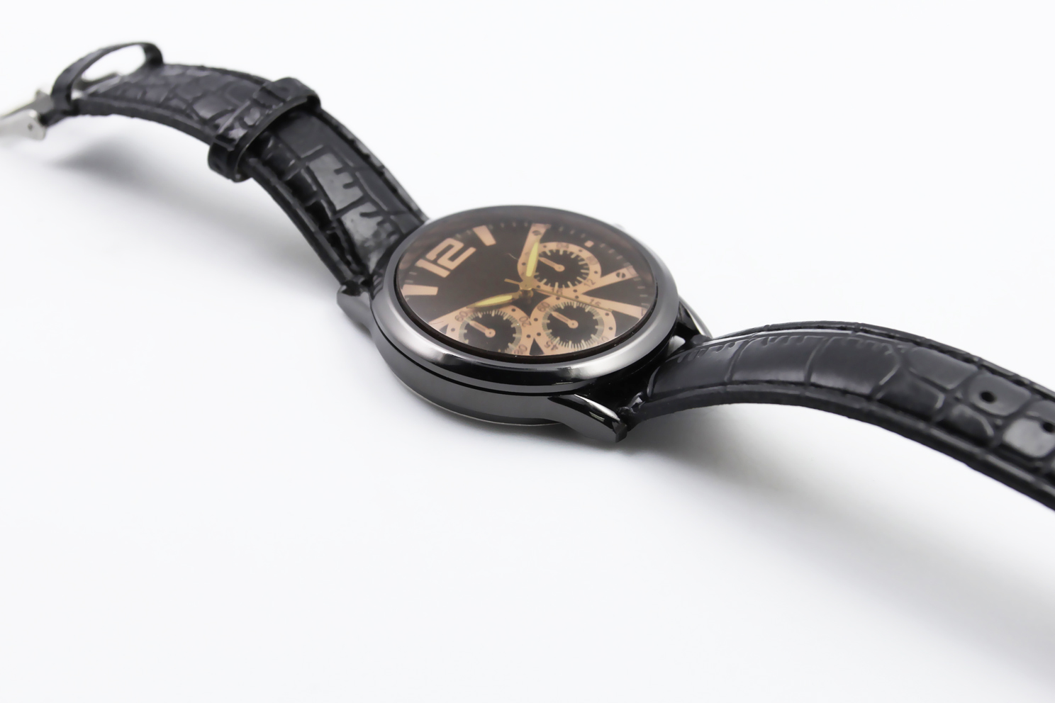 #02001 Men's wristwatch quartz analog leather men watch 