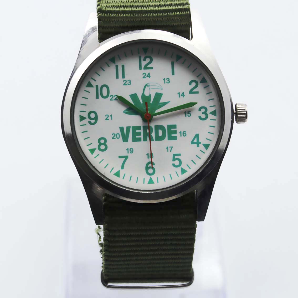 #02012Men's wristwatch quartz analog Nylon strap watch