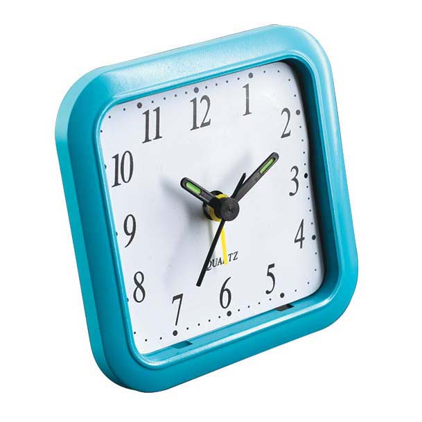 Square plastic table alarm clock#14237