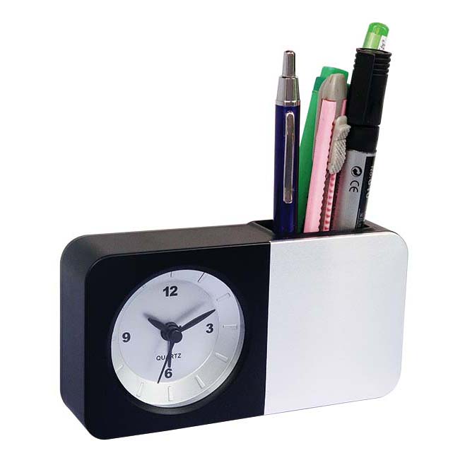 Penholder  table alarm clock#14296