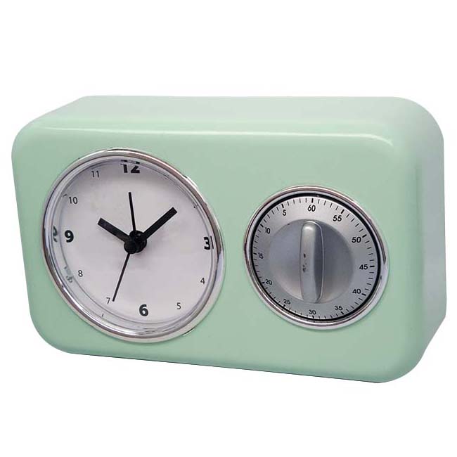 Desk alarm clock with timer 