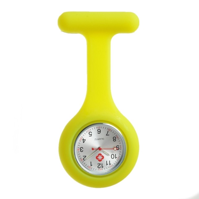 Silicone nurse_fob watch NS881 -Yellow