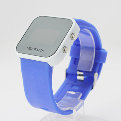 Led mirror watch NT6303 Blue