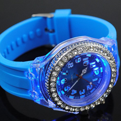 silicone watch -with flash lights -NT6339