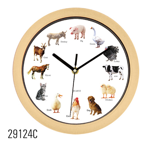 Musical wall clock,sound clock 29124