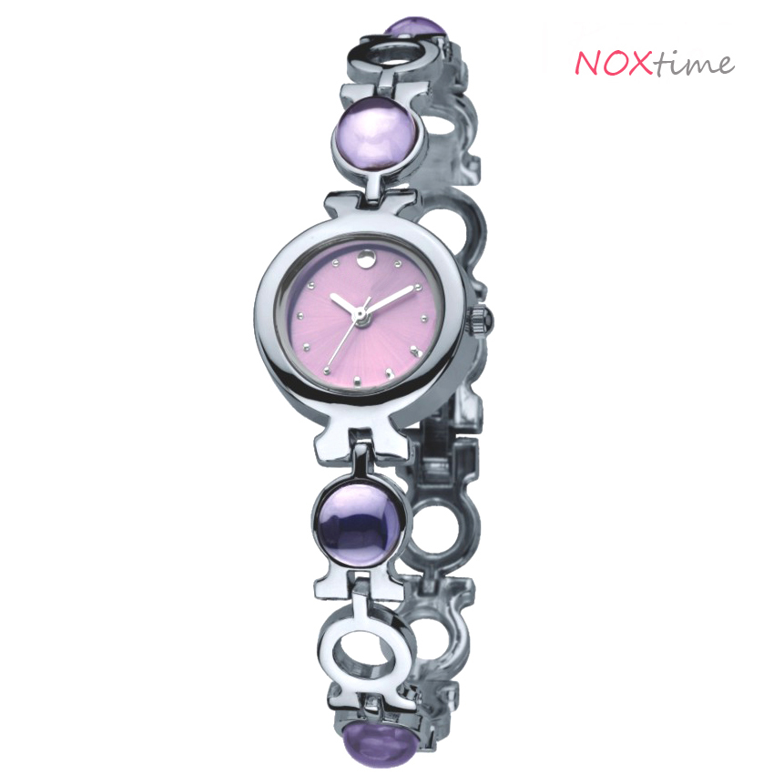 #2429  fashion jewelry women watch metal case  - Pink