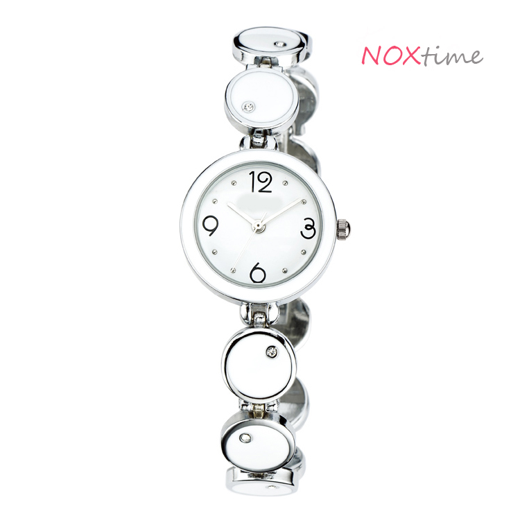 #2433   Quartz Analog Wrist Watch Bracelet Modern Women Ladies Watch  - white