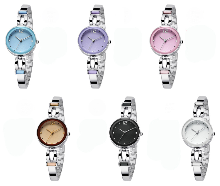 #2466 Round ladies' watch simple and small size 