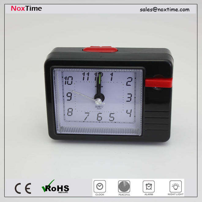 Mini TV alarm clock