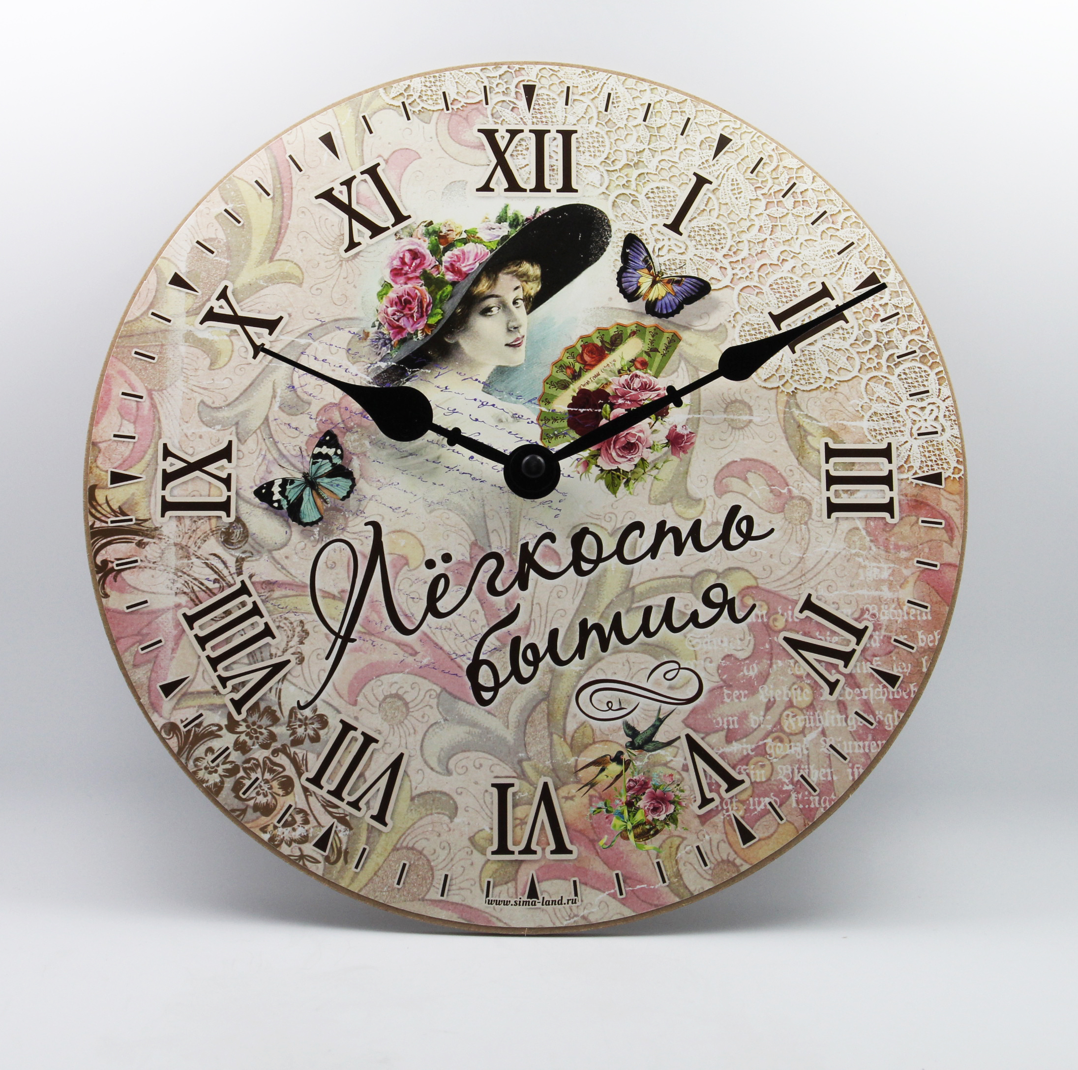 Wooden wall clock 17002
