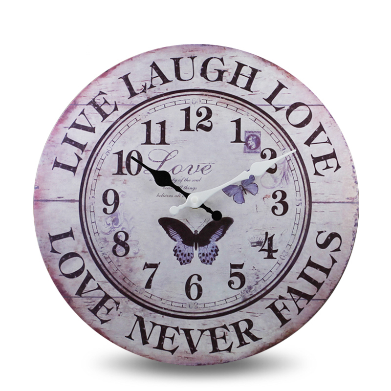 Wooden wall clock 17018