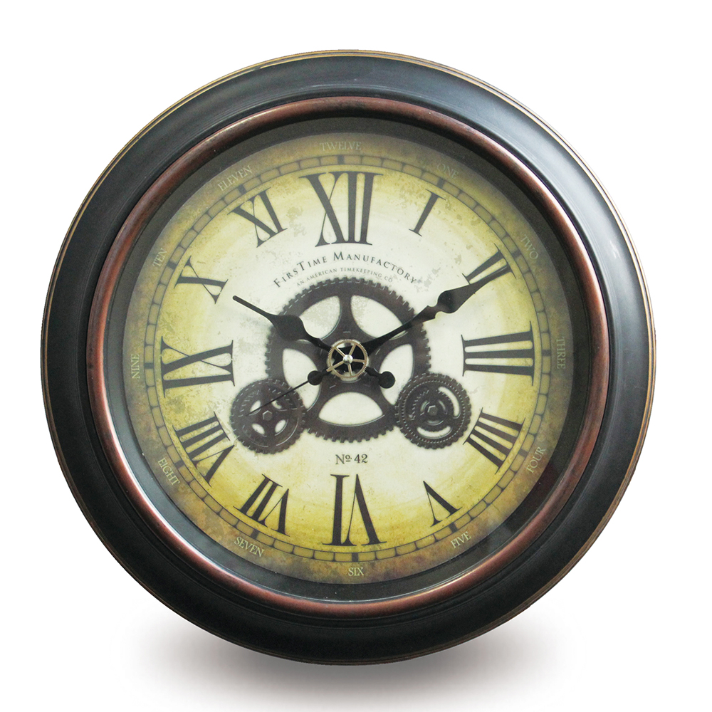 retro plastic wall clock 03038