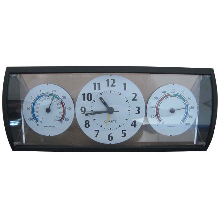Plastic weather table alarm clock#14239