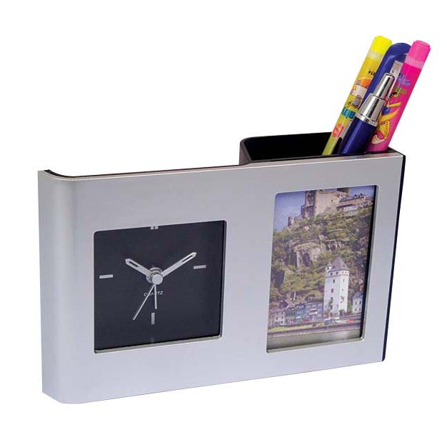 Penholder  table alarm clock#14293