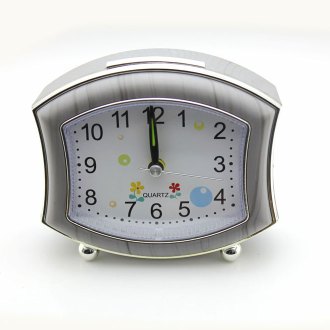 #24655 Alarm clock with wooden finishing   